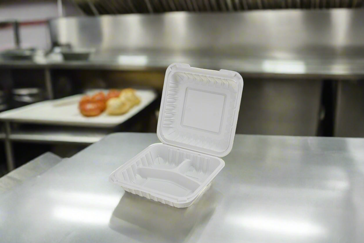 8X8 3 Compartment MFPP Clamshell