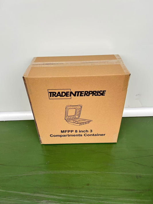 8X8 3 Compartment MFPP Clamshell