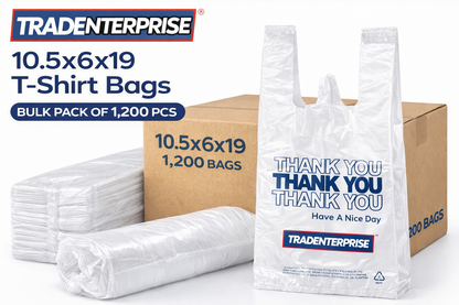 10.5 x 6 x 19 T-Shirt Bags — Case of 1,200