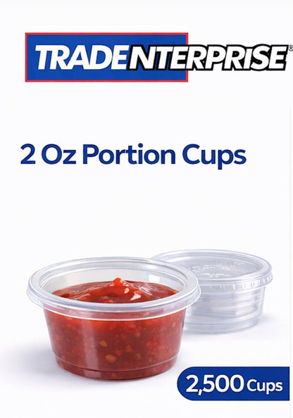 2 oz Portion Cups — Case of 2,500 | Lids Sold Separately
