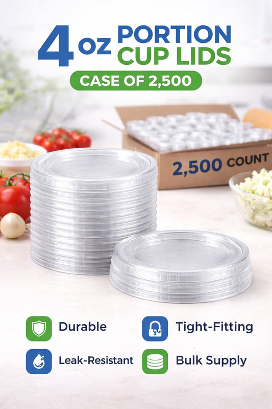 4 oz Portion Cup Lids — Case of 2,500