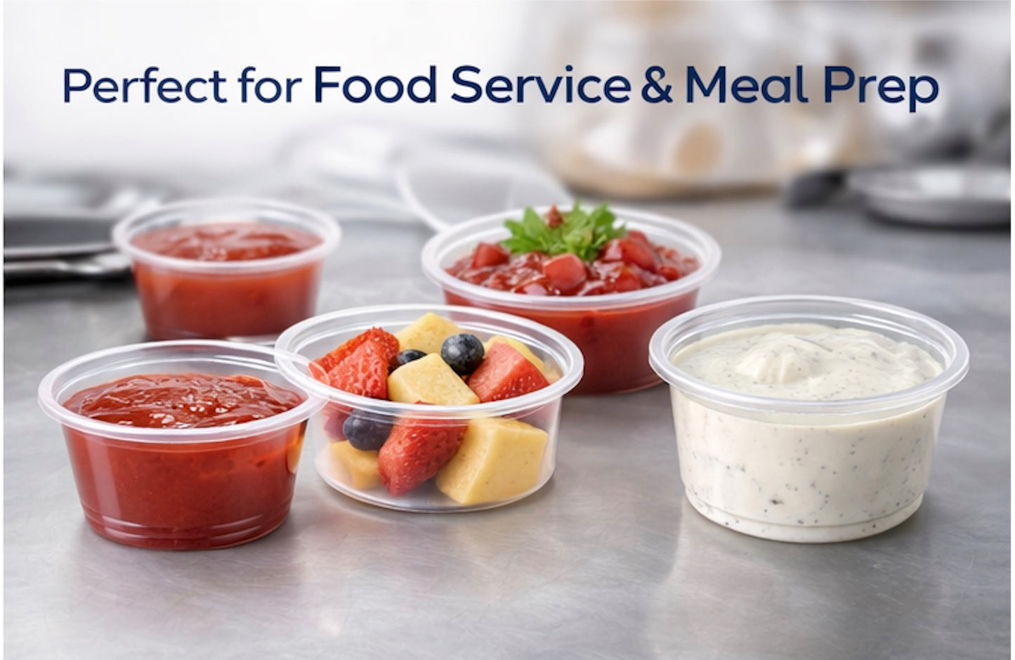 4 oz Portion Cups — Case of 2,500 | Lids Sold Separately