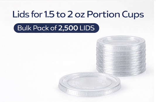 1.5 oz / 2 oz Portion Cup Lids — Case of 2,500