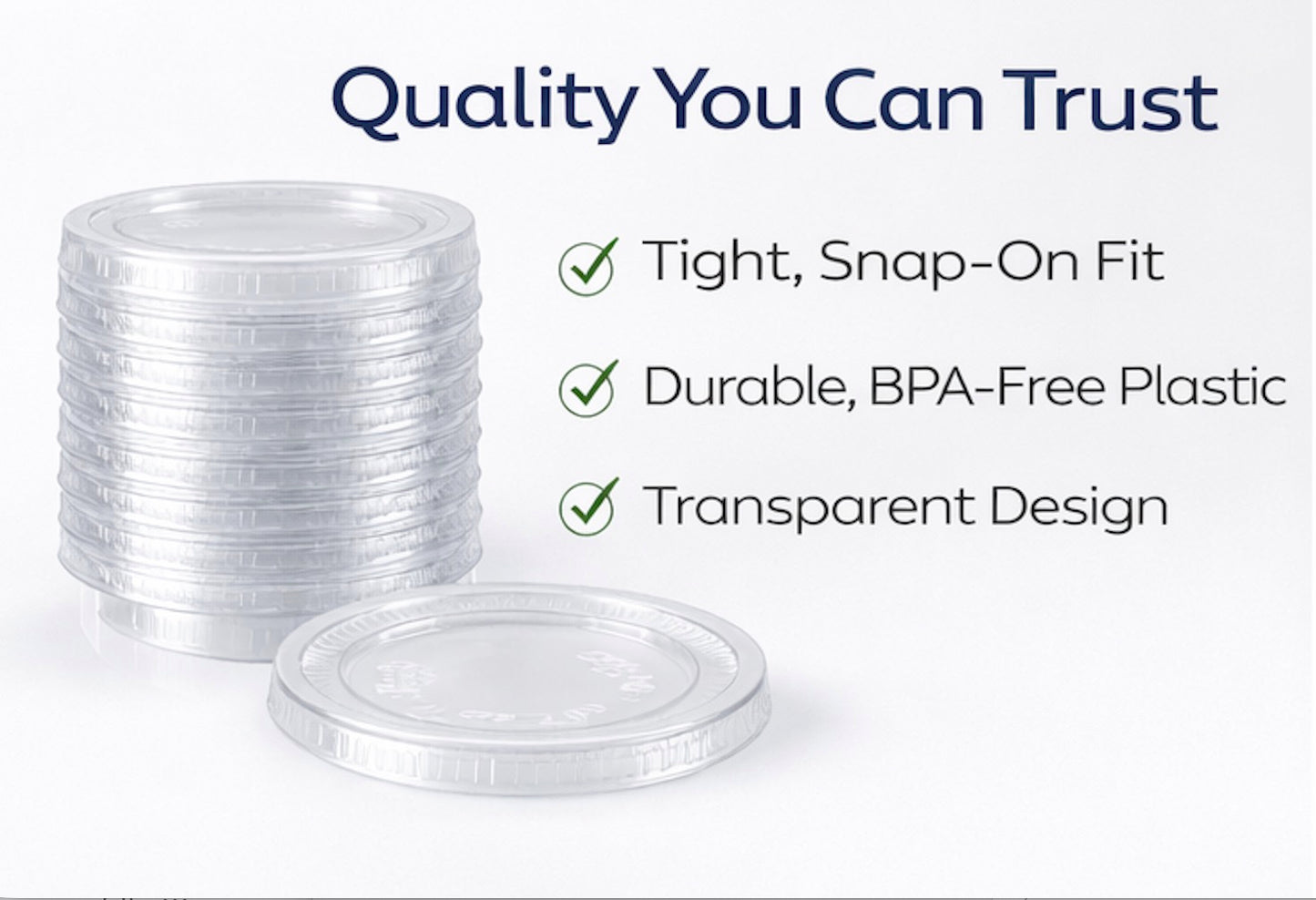 1.5 oz / 2 oz Portion Cup Lids — Case of 2,500