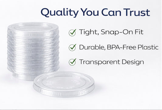 1.5 oz / 2 oz Portion Cup Lids — Case of 2,500