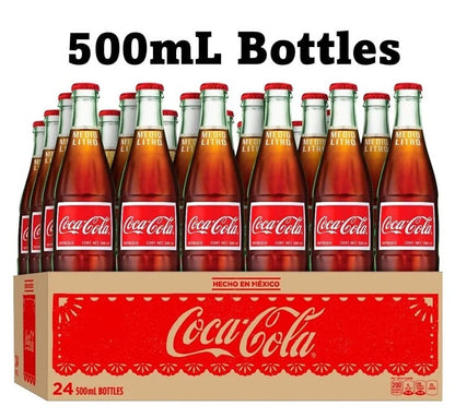 Mexican Coca-Cola 500ml — Ice Cold, Cane Sugar Original | Sold by the Case