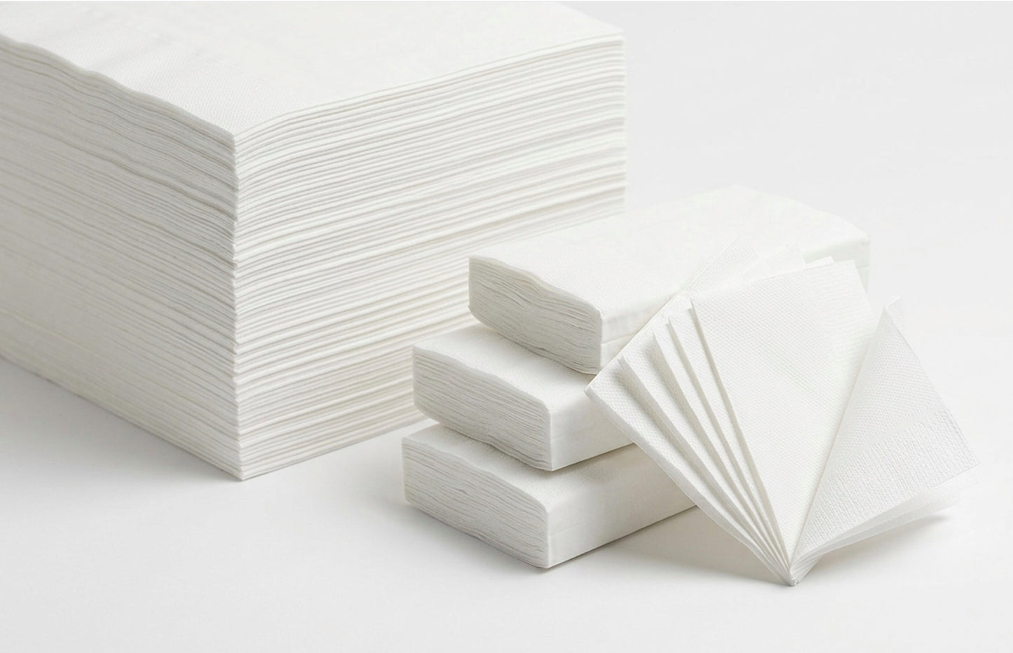 White Dispenser Napkins — Case of 6,000
